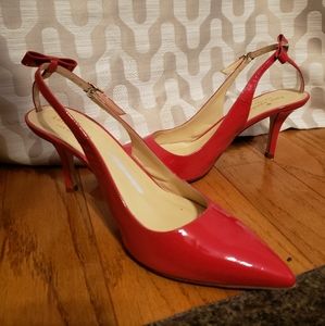 Kate Spade Red Kitten Heels